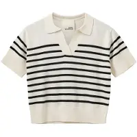 Sofie Schnoor Polo - Ull - Off White/Svart - - 16 år (176) - Polo