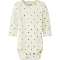 Name it Lil' Atelier Body l/ä - Rib - NbnGago - Turtledove/Apple - - 68 - Body L/Ä