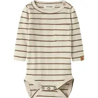 Lil´ Atelier Lil' Atelier Body l/ä - Slim - NbmKaby - Turtledove/Känguru - - 56 - Body L/Ä
