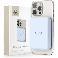 Tech-Protect LifeMag PB11 Powerbank med MagSafe 10000mAh 15W USB-C port - blå + USB-C kabel