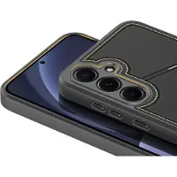 DUX Rafi II Fodral för Samsung Galaxy S25+ med stativ och plånbok - Svart