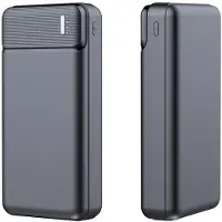 24hShop United PB2572 powerbank 20000 mAh med flera USB-utgångar - Svart