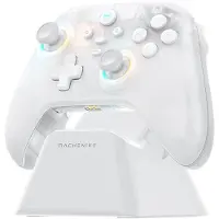 Machenike G3 V2 trådlös spelkontroll med laddningsstation - vit