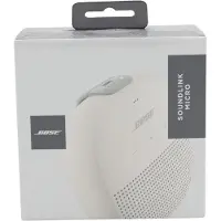 Bose SoundLink Micro Bluetooth-högtalare: Liten bärbar vattentät högtalare med mikrofon, vit