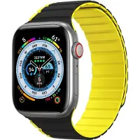 DUX DUXDUCIS magnetiskt armband Strap (LD Version) Apple Watch 4/5/6/7/SE/8 40/41mm svart/gul
