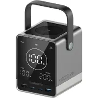 Cuktech Powerbank 300W 40000mAh med trådlös laddning 2x USB-C + 2x USB-A - Svart