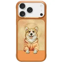 Nimmy Gentle Pets Series Dog MagSafe-fodral för iPhone 17 Pro - orange