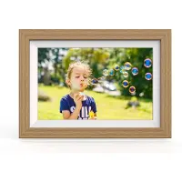 Wozinsky Digital fotoram 10,1 tum med WiFi och 32 GB minne - Ljusbrun