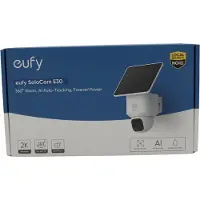 Eufy SoloCam E30 - Nätverksövervakningskamera - panorering / lutning - torn - utomhusbruk - väderbeständig - färg (Dag&Natt) - 2304 x 1296 - 2K - ljud - trådlös - Wi-Fi - med Solpanel
