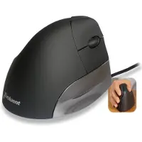 Evoluent Vertical Mouse Standard Right VMSR Ergonomisk mus USB Optisk Flerfärgad 2 Knappar 1200 dpi Ergonomisk