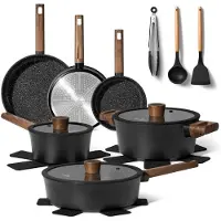 Just perfecto Köksset med stekpannor och kastruller 15 delar / Kokkärlsset / Grytset