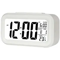24.Se Digital LED Väckarklocka - Vit