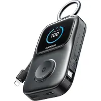 JOYROOM JR-W19 5000mAh Powerbank med 5W trådlös klockladdning - Svart