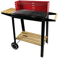 Alpina Kolgrill med hylla och hjul