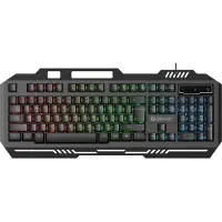 24hShop Denver GKB-231 Nordic RGB-gamingtangentbord med membranteknik och USB-anslutning