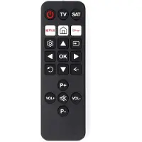 Nedis Universalfjärrkontroll | Förprogrammerad | 2 Enheter | Disney + Button / Netflix Knapp | Infraröd | Svart