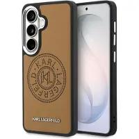 Karl Lagerfeld Perforerat KL MagSafe-fodral för Samsung Galaxy S26+ - Brun