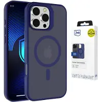 3mk Protection 3mk Smoke MagCase för iPhone 16 Pro - Blå-translucent