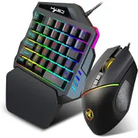 24hShop HXSJ V100 + A876 Tangentbord och mus för gaming