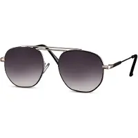 24hShop Aviator Solglasögon - Guld med svart lins