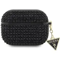 GUESS Rhinestone Triangle AirPods Pro-fodral - Svart