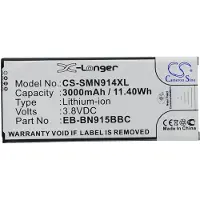 123accu Batteri till SmartPhone, Mobil för Samsung Galaxy Note Edge, SM-N915, SM-N915A m.fl.