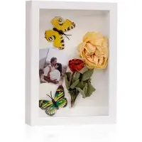 24hShop Ram för torkade blommor A4 - Vit