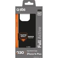 SBS mobile Cover Apple iPhone 16 Plus Svart Stöttålig TED3OBKCOVIP1667