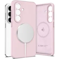 Tech-Protect Samsung Galaxy S26 flytande silikonskal - MagSafe-kompatibel - Rosa pärla