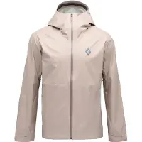 Black Diamond - Vandringskläder - M Fineline Stretch Shell Moonstone för Unisex - Storlek S - Beige