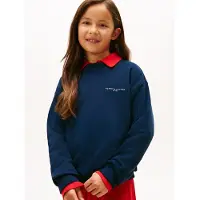 Tommy Hilfiger Sweatshirt - Mini Företag - Dark Natt Marinblå - - 4 år (104) - Sweatshirt