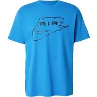 Nike T-shirt 'AIR' azur / svart