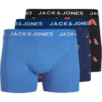 Jack & Jones Boxershorts 'JACTHOR' blå / marinblå / svart / vit