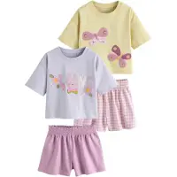 Next Pyjamas ljusgul / kiwi / lavendel / gammalrosa