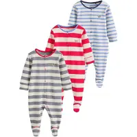 Next Pyjamas ljusblå / knallröd / vit