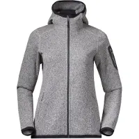 Bergans Women's Kamphaug Knitted Hoodie Chalk Sand