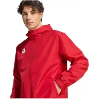 Adidas Jacka All Weather Entrada 26 - Röd/Vit, storlek X-Large