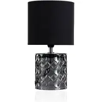 Pauleen Bordslampa Crystal Glow, Aluminium / grå / zink, Vardagsrum / matsal, Glas, Modern, Bordslampa