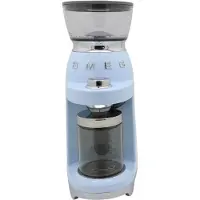 Smeg 50''s Style Kaffekvarn CGF03PBEU Pastellblå, Kaffekvarn, 240 g, Konisk malning, Rostfritt stål, Blå, Pastel blue