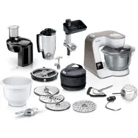 Bosch MUM5XL74, 3,9 l, Vit, 1,1 m, 4 diskar, LED, Rostfritt stål