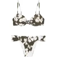 Emporio Armani för kvinnor. EW003394_AF20248 Bikini Glänsande Lycra grön (L), Strandkläder, Polyamid