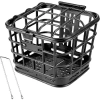 Torribaly Cykelkorg Cykel Främre Stor Kapacitet Anti Extrusion PP-Material Löstagbar med Lock för Elcykel