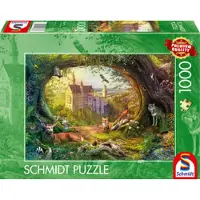 Schmidt Fairy Tale Castle And Forest Magic Pussel 1000 Bitar Schmidt