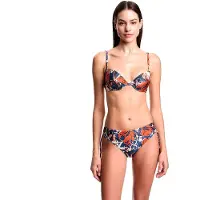 Emporio Armani för kvinnor. EW000800_AF20242 Blommig bikini (S), Strandkläder, Polyamid, Marino
