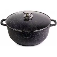 Kamille kastrull med lock 28 cm 6,5 L KM-4406