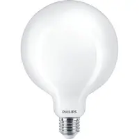 Philips - LED-glödlampa med filament - form: G120 - glaserad finish - E27 - 13 W (motsvarande 120 W) - klass D - varmt vitt ljus - 2700 K