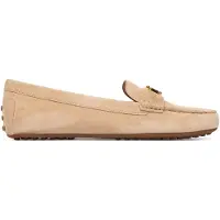 Ralph Lauren för kvinnor. 802821629035 Barnsbury loafers i beige mocka (36), Karta, Före, Ingen, Casual