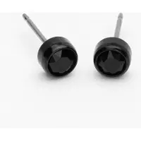 Blomdahl Örhängen Bezel, Black - Stjärnurmakarna