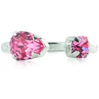 Caroline Svedbom Amelia Ring Rhodium Light Rose - Stjärnurmakarna