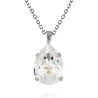 Caroline Svedbom Classic Drop Necklace Rhodium Crystal - Stjärnurmakarna